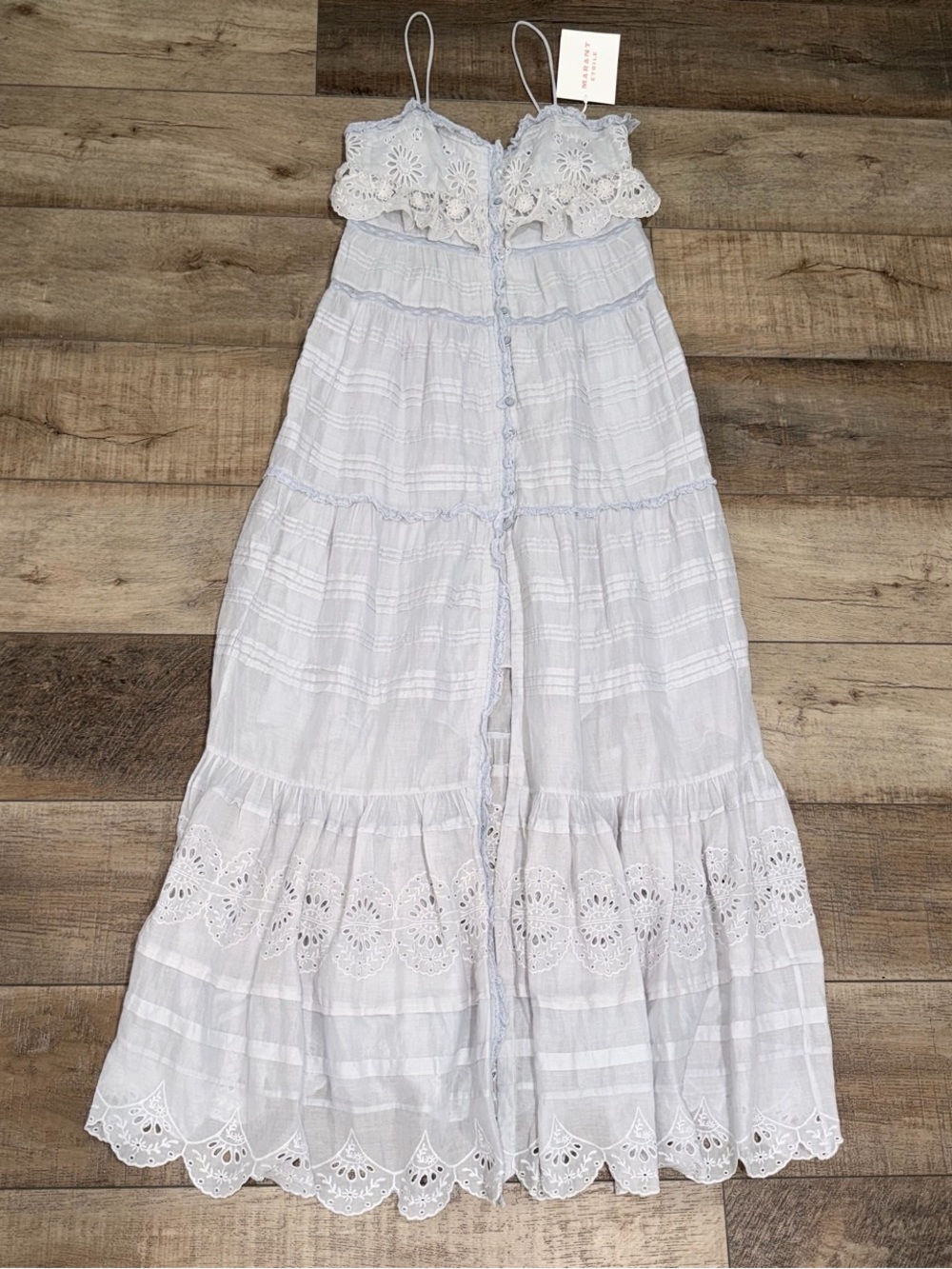 Isabel Marant Paule broderie anglaise cotton maxi dress - Picture 3 of 12